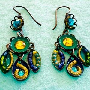 Beaded Fierfly Earrings